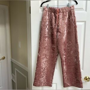 Bimba and Lola velvet pink pants 38